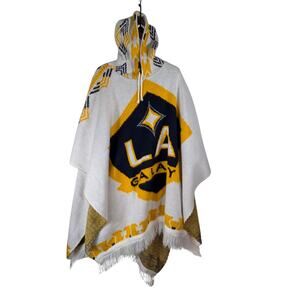 Tedijos Ruminahui LA Galaxy Wool Blend Hooded Poncho Soccer Men’s Size XL USED